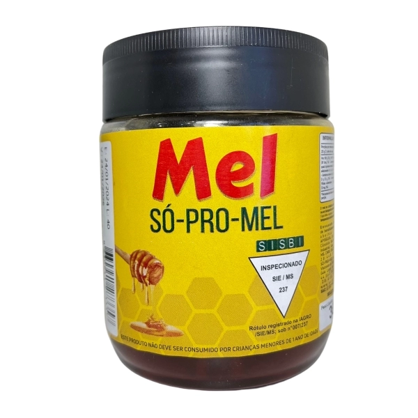 Mel SÓ-PRO-MEL - Pote 300g - Kit 12 potes